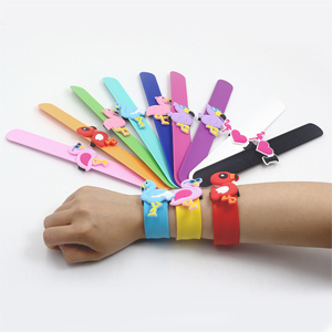 Pvc cartoon snap wristband bracelet