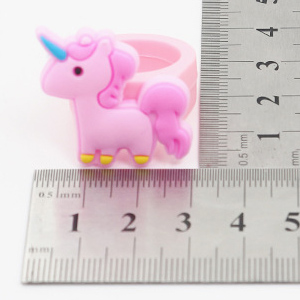 pvc unicorn toy ring