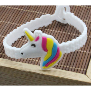 Unicorn soft PVC bracelet wristband